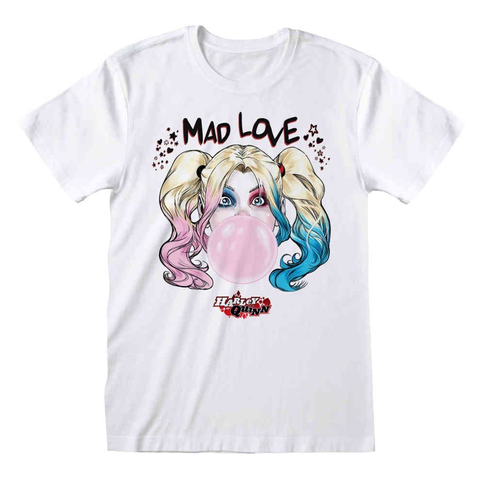 DC Comics Batman - Harley Quinn Mad Love Herren T-Shirt - Weiß